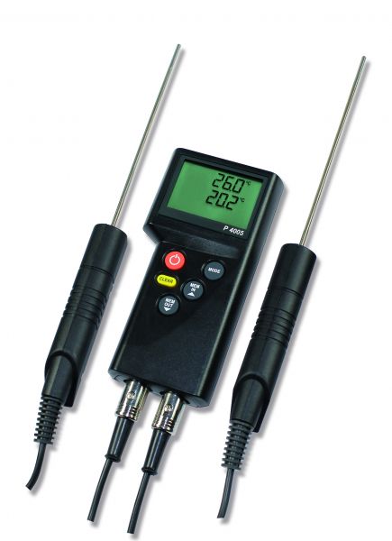 P4005 Profi-Thermometer, 2-Kanal, für PT100 Sensoren
